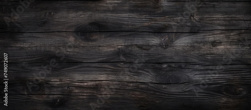 Weathered wood planks in black and white, showcasing a grunge background with burned textures. The intricate grain patterns and rugged surface of the wood are highlighted in stark contrast.