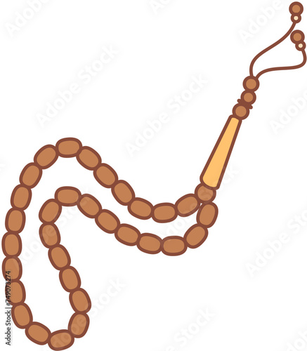 Spiritual rosario and tasbih doodle
