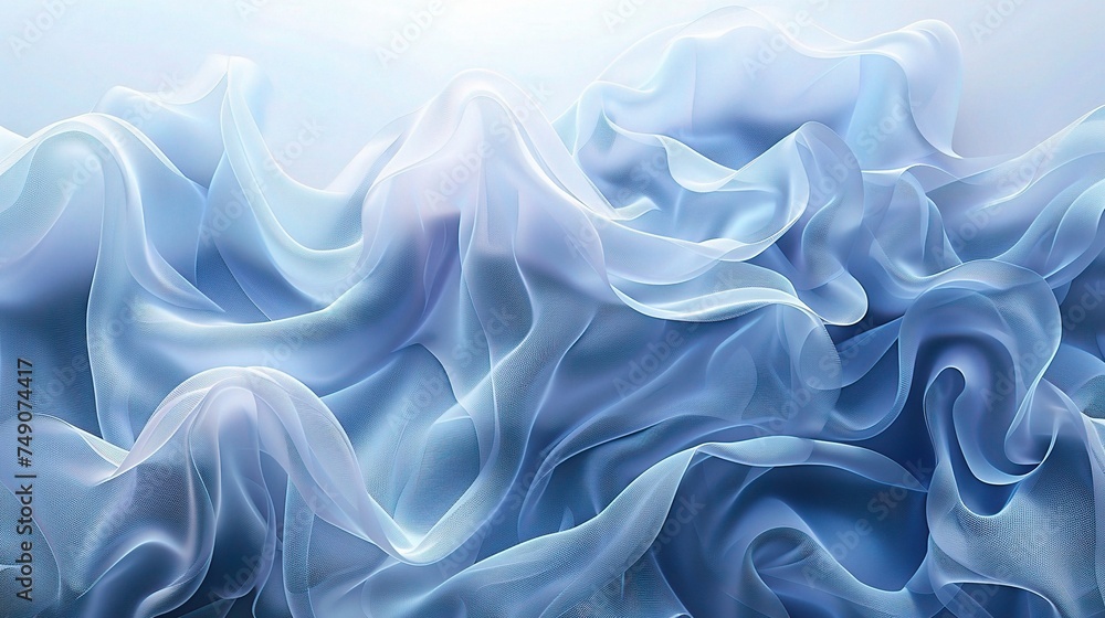 Abstract blue background, wave or veil texture Abstract blue background, wave or veil texture