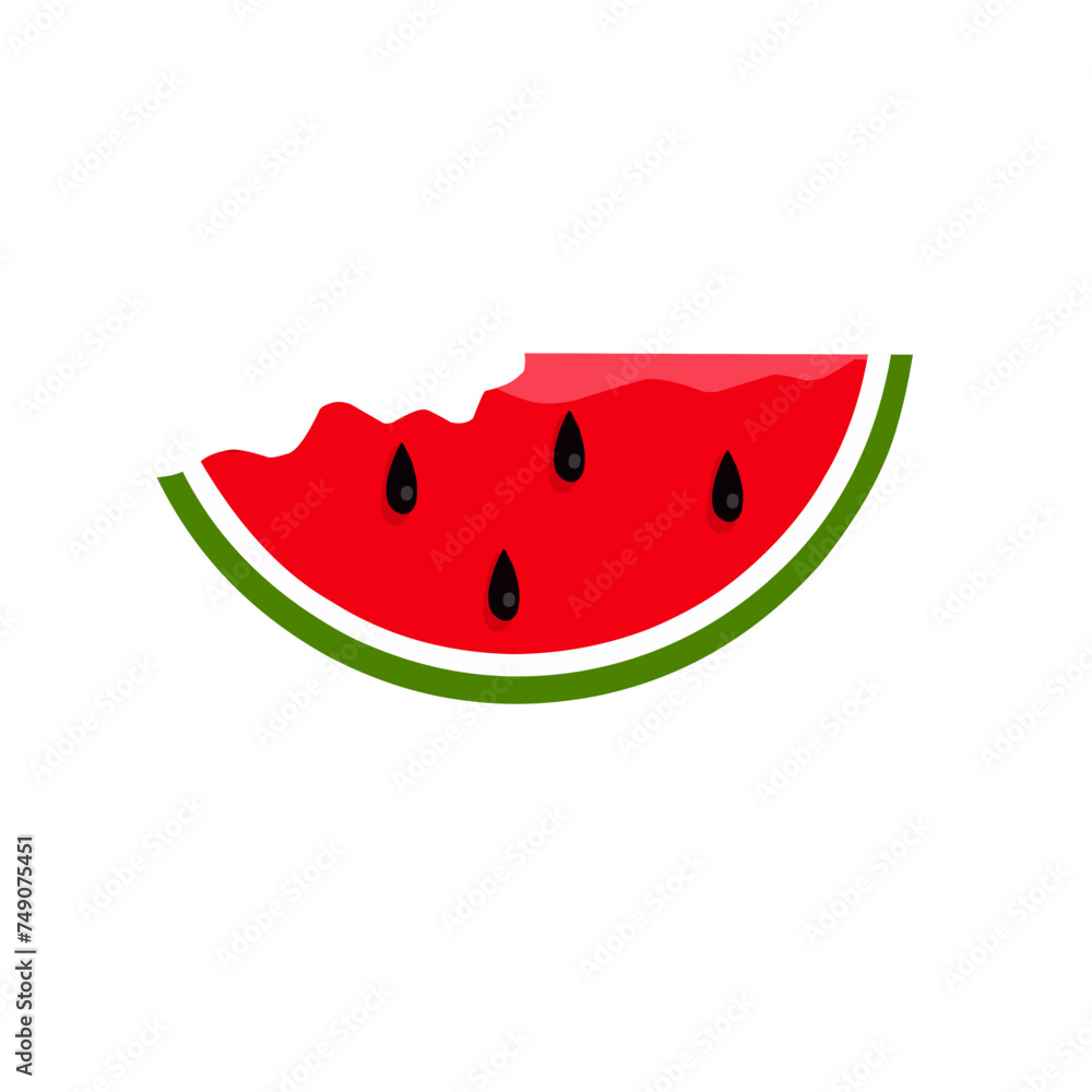 Watermelon slice bite Watermelon slice bite