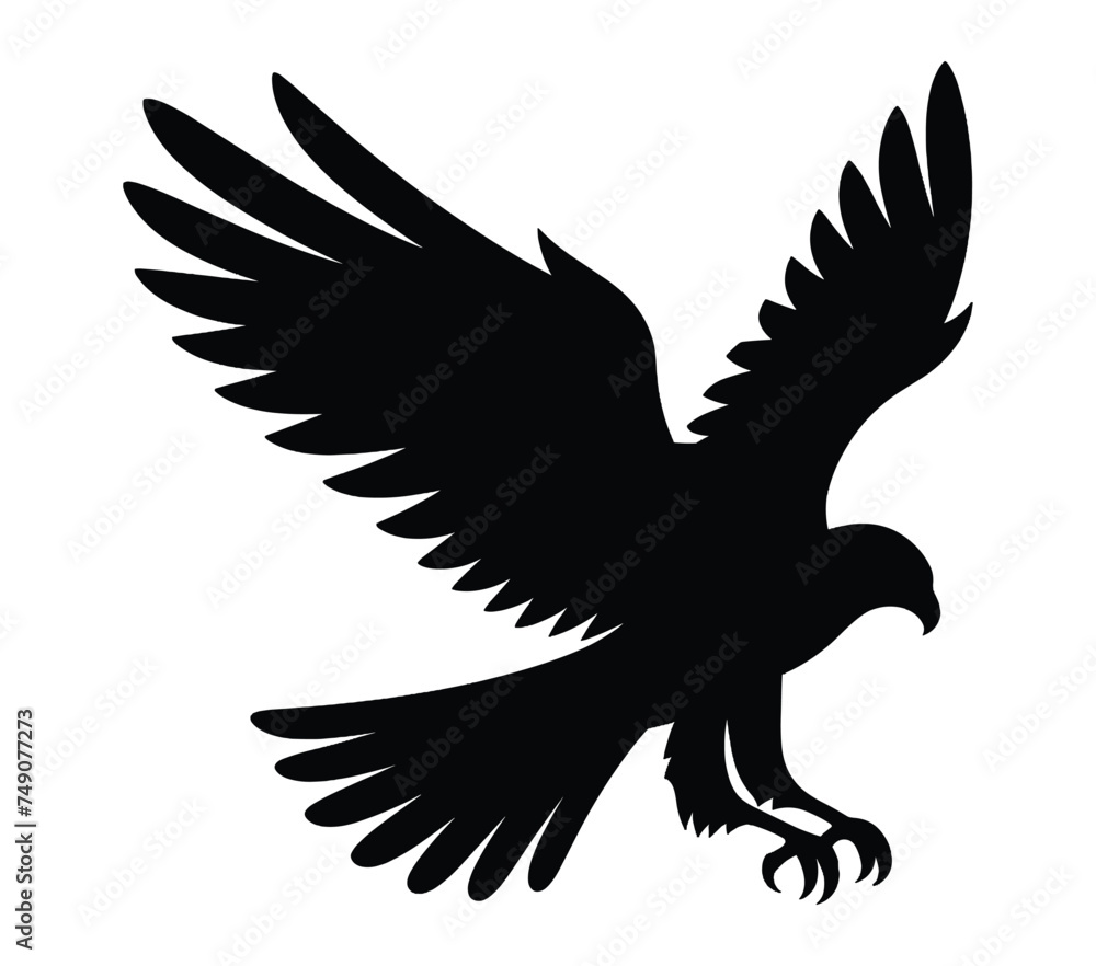 Fototapeta premium African Harrier Hawk vector. African Harrier Hawk vector icon in flat style.
