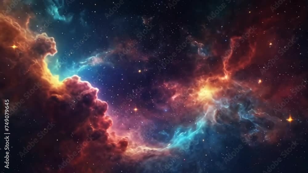 A fantasy space, a galaxy nebula in the universe, milky way A fantasy space, a galaxy nebula in the universe, milky way