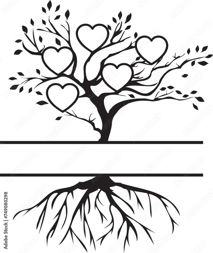 Fototapeta premium Vector Family Tree