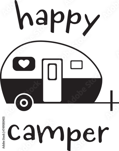 Vector Happy Camper