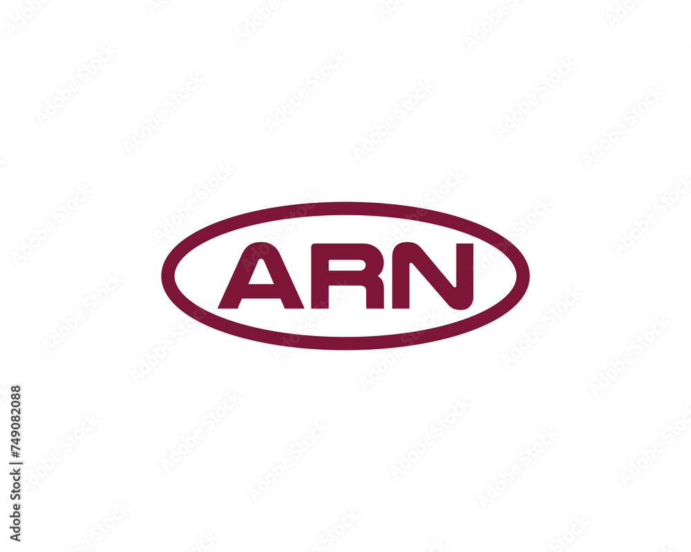 ARN logo design vector template