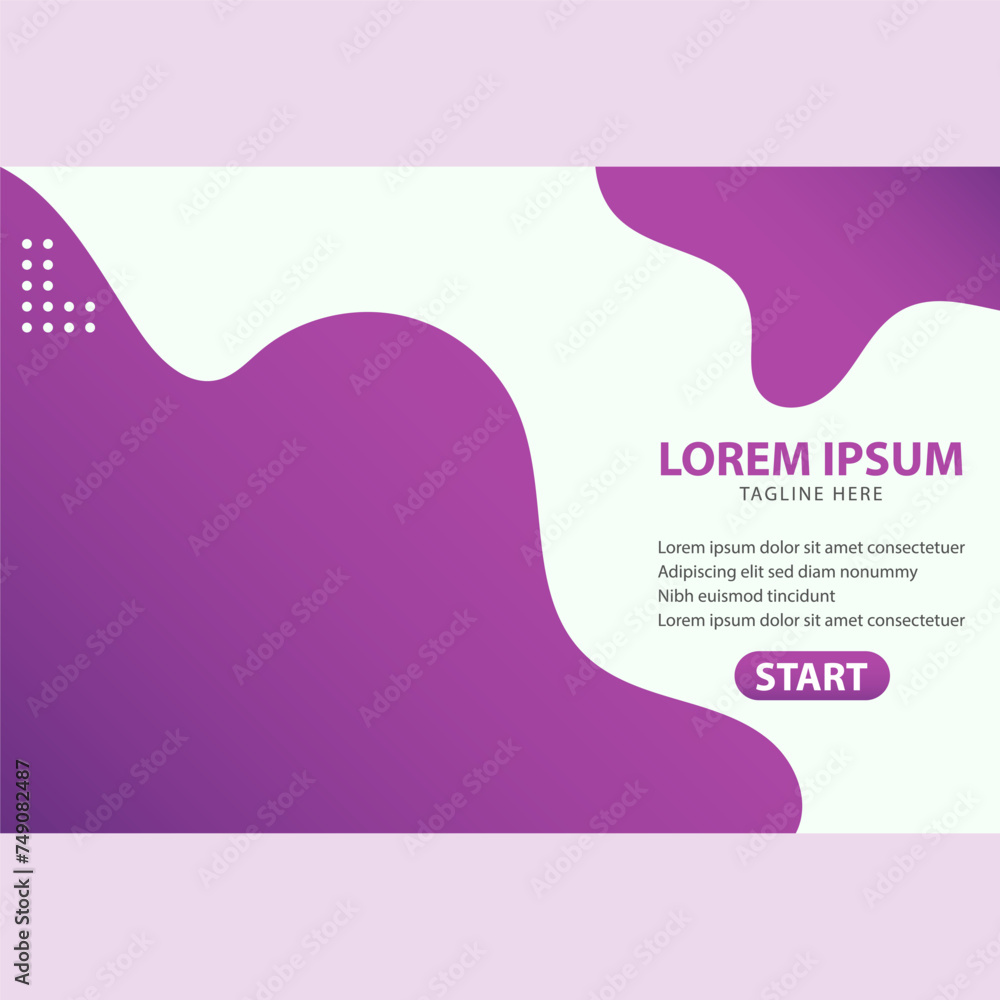 Obraz premium Landing Page Design vector templates simple and modern