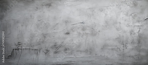 A close-up view of a distressed black and white wall, showcasing the grey concrete paint with scratches and texture. The wall appears to be part of a cement house or ceiling.