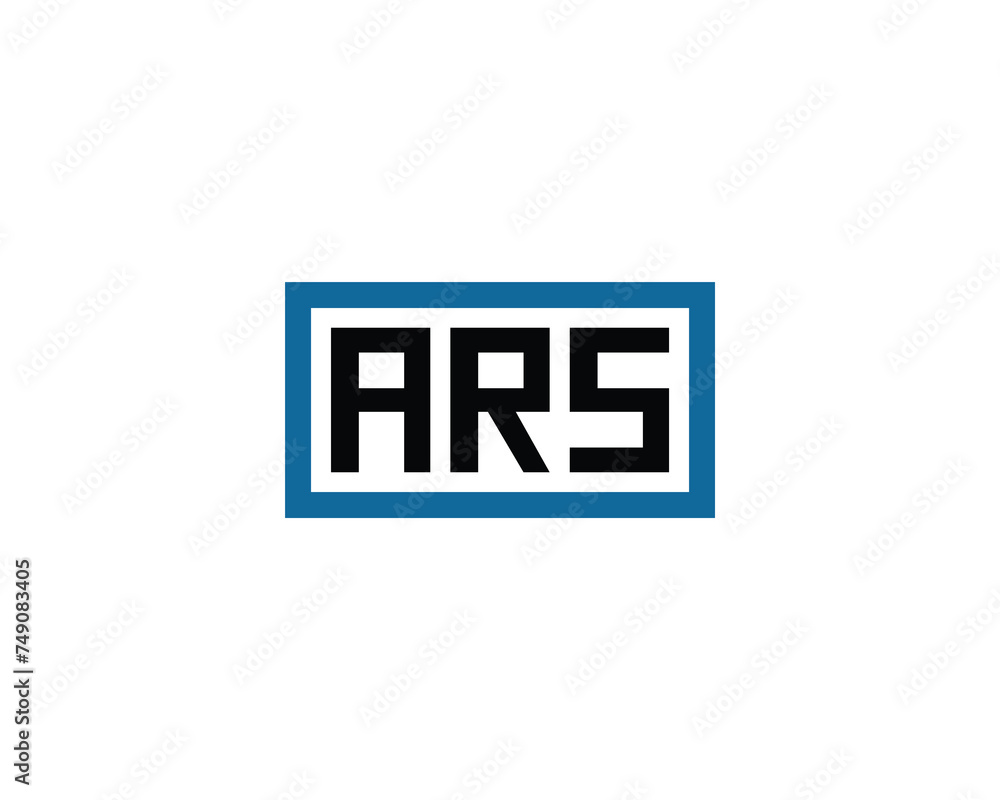 ARS logo design vector template ARS logo design vector template