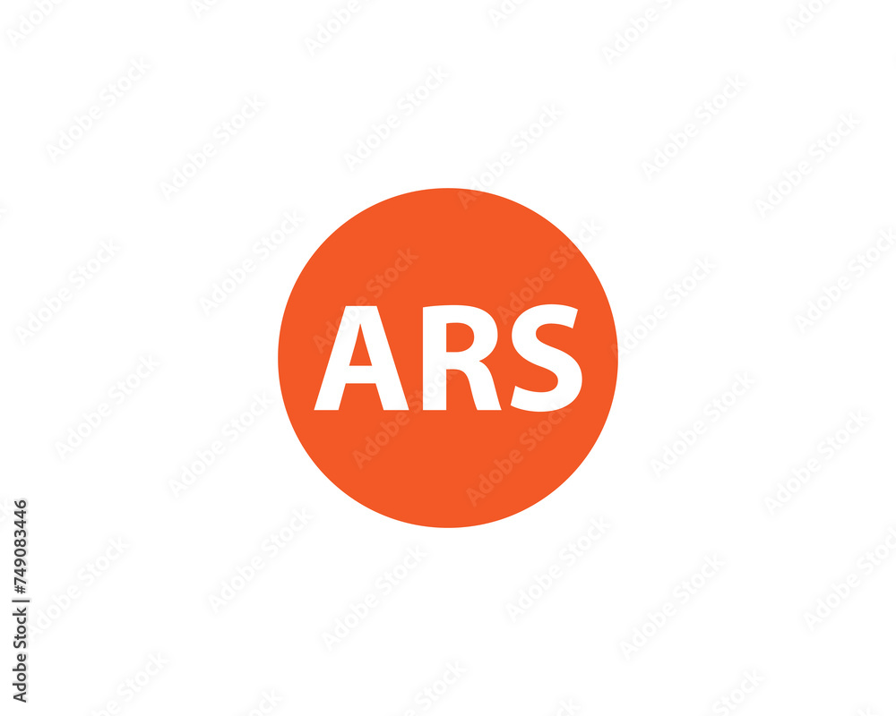 ARS logo design vector template ARS logo design vector template