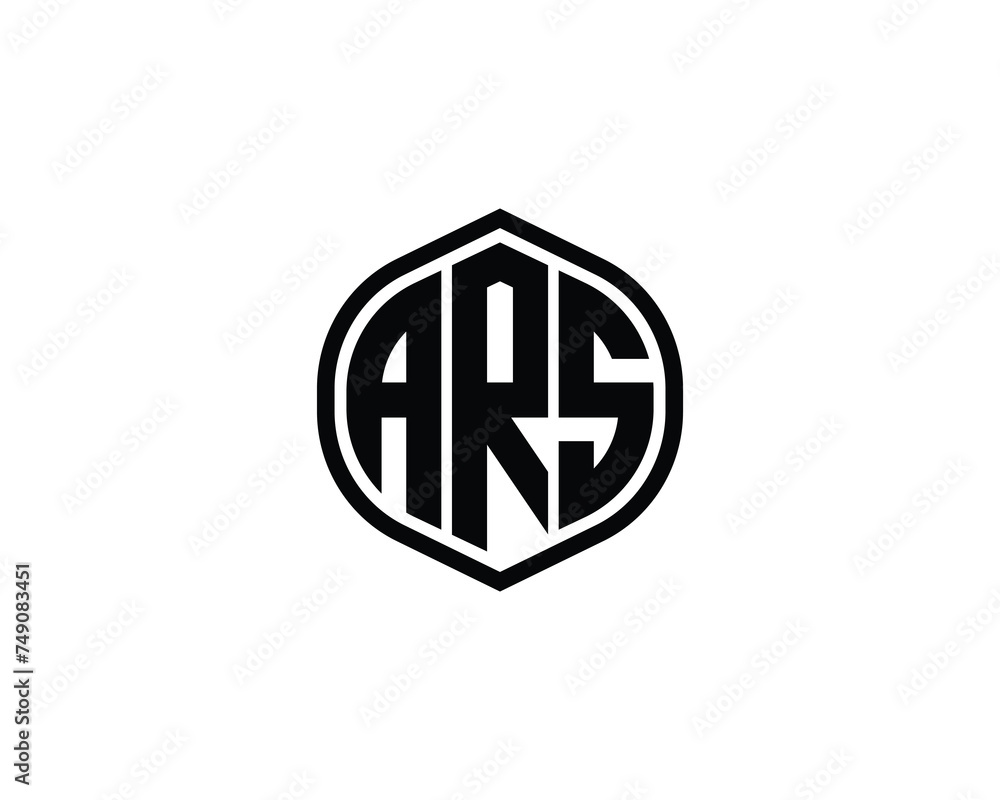 ARS logo design vector template ARS logo design vector template