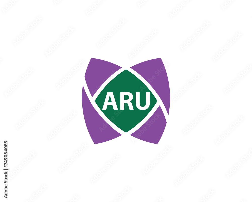 ARU logo design vector template ARU logo design vector template