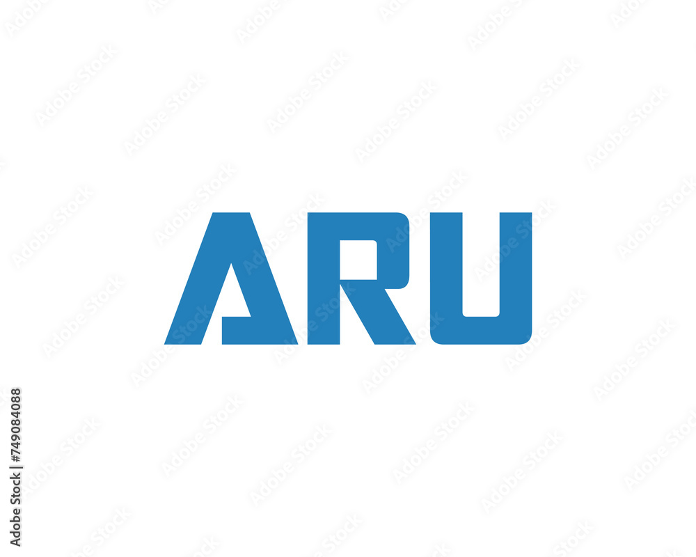 ARU logo design vector template ARU logo design vector template