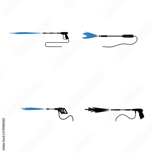 High pressure water gun icon