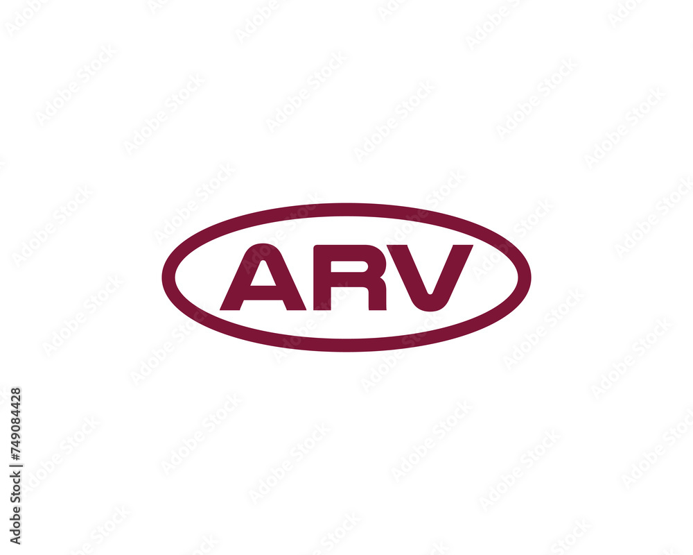 ARV logo design vector template ARV logo design vector template