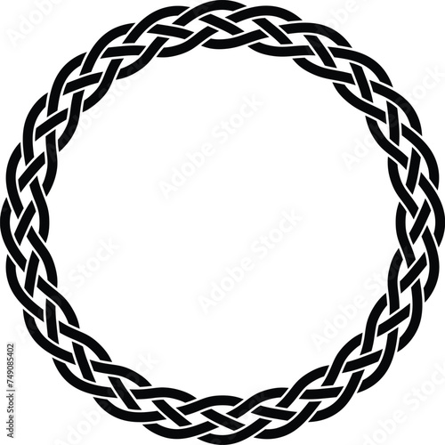 Celtic Braid Pattern Circle
