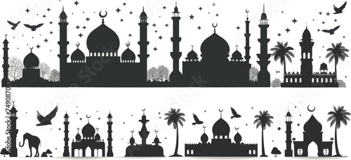 Ramadan vector pack: Various illustrations capturing essence of sacred month for graphic projects