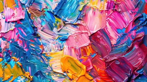 expressionist painting with vibrant colors