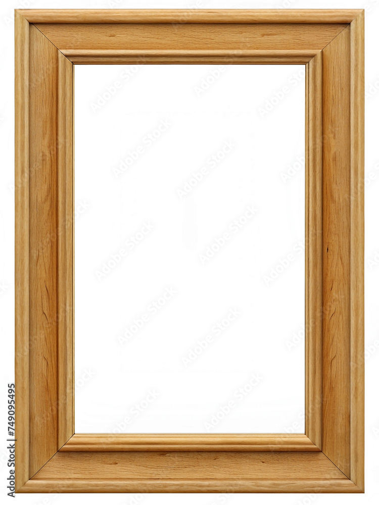 Wooden frame isolated on transparent background Wooden frame isolated on transparent background