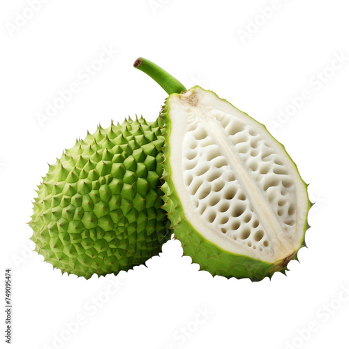 Soursop isolated on transparent background