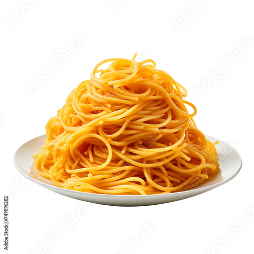 Spaghetti isolated on transparent background