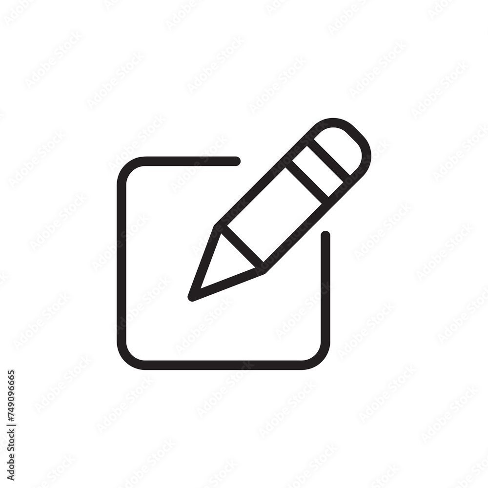 Edit Icon simple flat vector illustration on white background..eps Edit Icon simple flat vector illustration on white background..eps