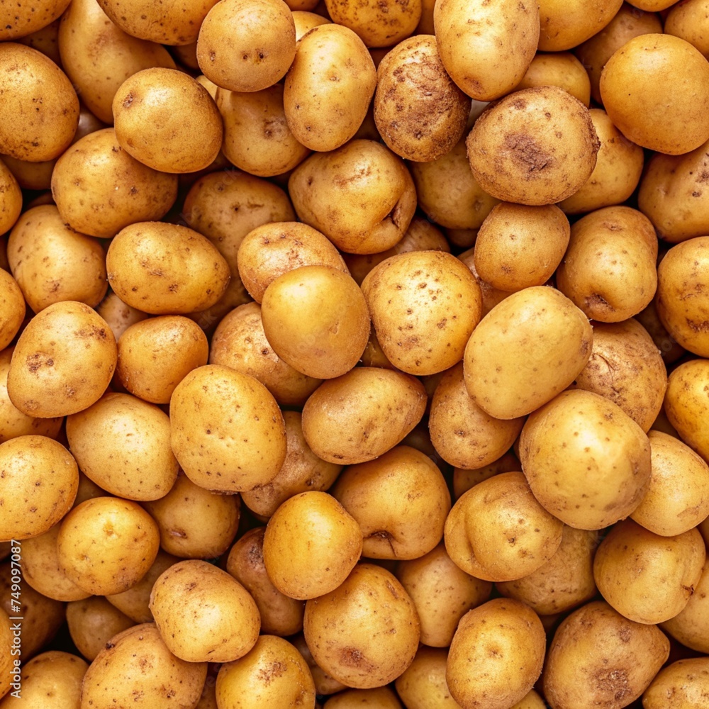 Raw potato texture background - perfect for food designs, recipe websites, and rustic visuals Raw potato texture background - perfect for food designs, recipe websites, and rustic visuals
