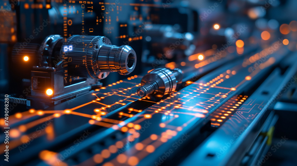 Smart industry concept. Automation and data exchange in manufacturing technologies. Smart industry concept. Automation and data exchange in manufacturing technologies.