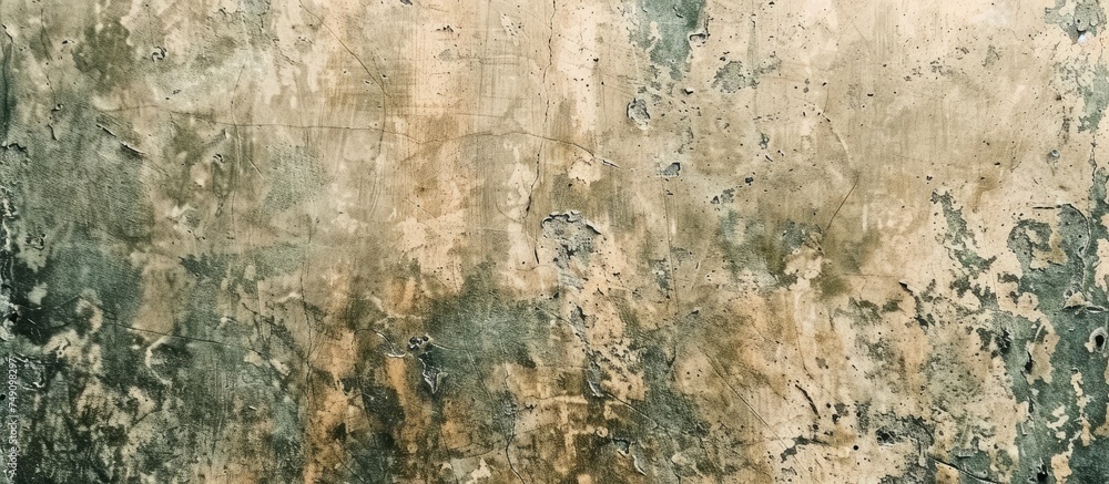 The wall in the image is covered in dirt and grime, giving it a weathered and aged appearance. The dirt is visible in various spots across the surface, creating a dusty and grungy texture.