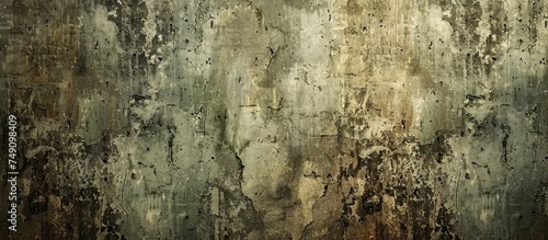 A weathered grungy wall with a black and white background showcasing dust scratches, grain texture, and a distressed surface with white smeared stains.