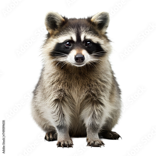 Picture Of A Raccoon Isolated On Transparent Background, PNG