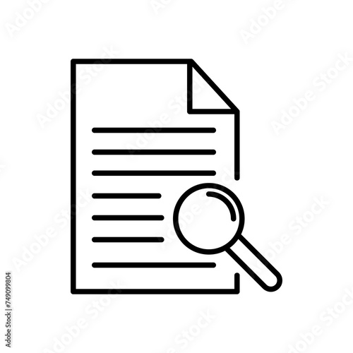 document search glyph simple flat vector illustration on white background..eps
