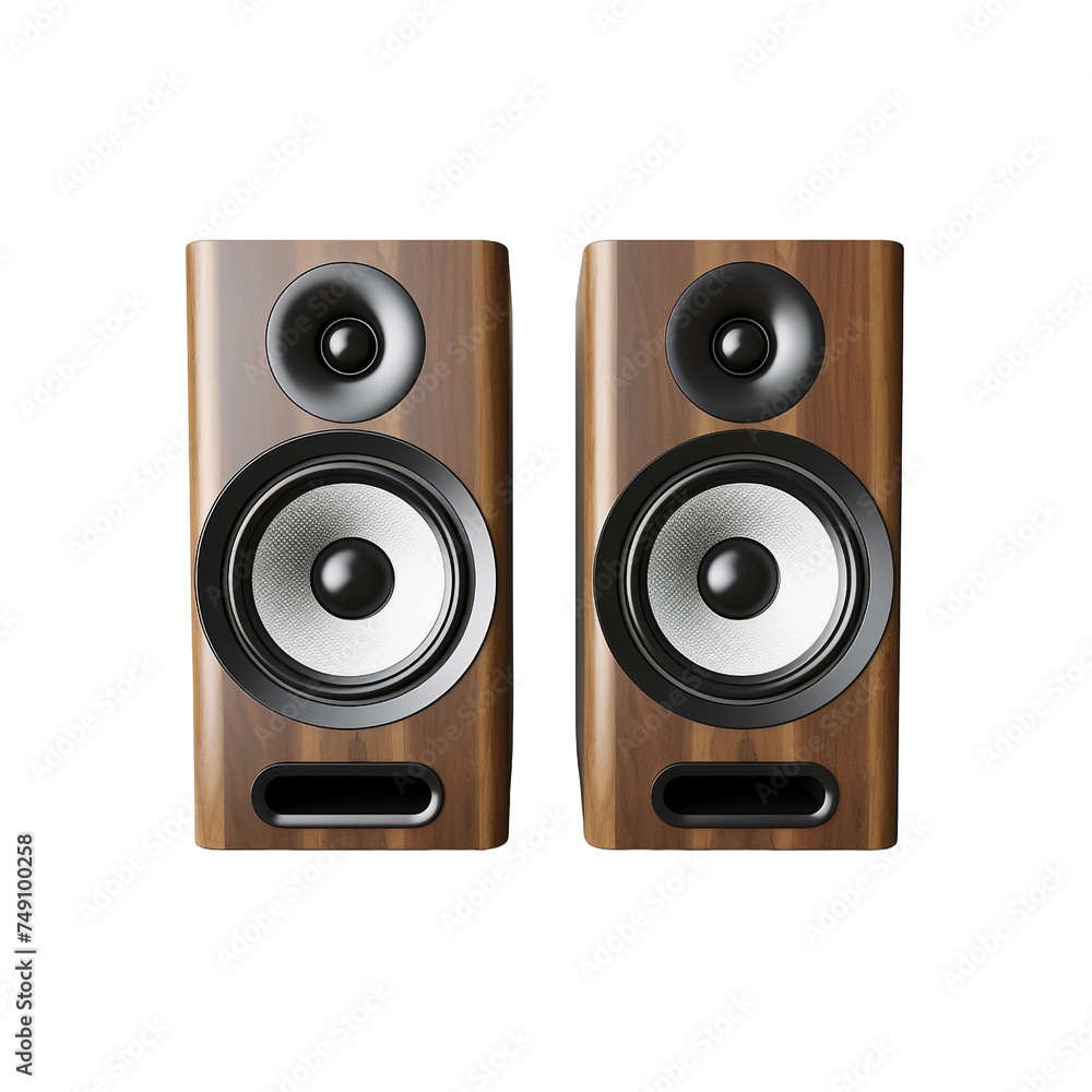 Speakers isolated on transparent background Speakers isolated on transparent background