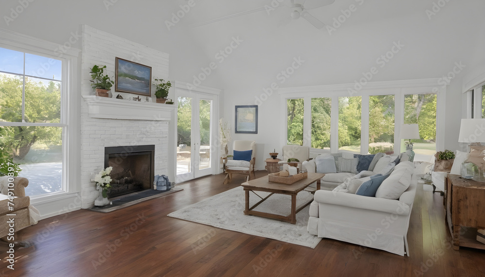 beautiful living room with fireplace and neutral decor and cathedral ceiling beautiful living room with fireplace and neutral decor and cathedral ceiling