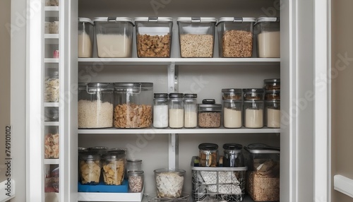 fully stocked kitchen home pantry