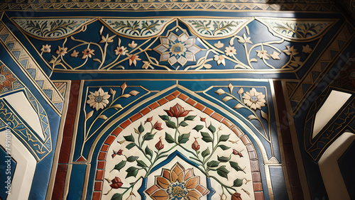 ceiling of the mosque or detail of the ceiling of a mosque or detail of the ceiling of a mosque country