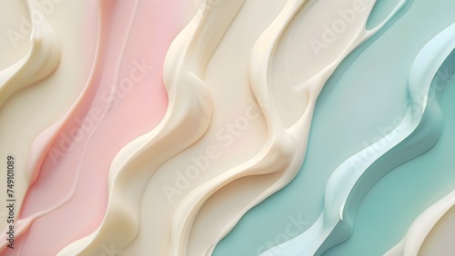 Colorful cream lotion background