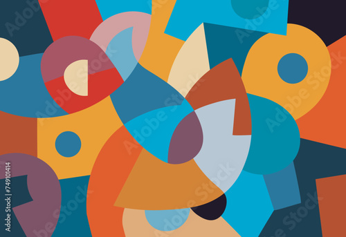colorful abstract art for wall decoration