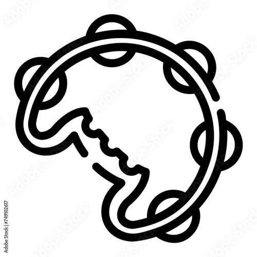 tambourine Line Icon