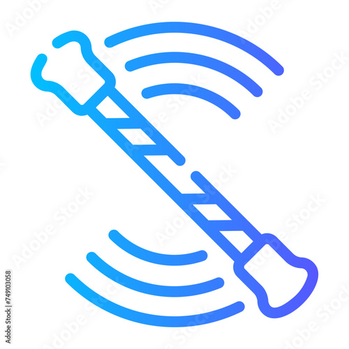 baton Line Gradient Icon