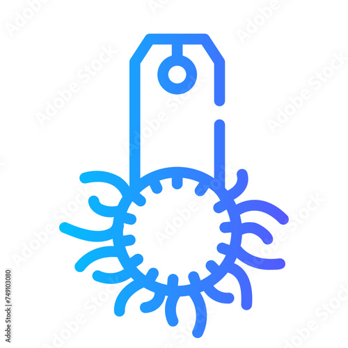 shoulder Line Gradient Icon