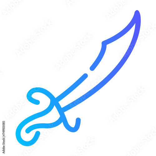 sabre Line Gradient Icon