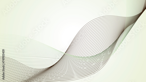 Mint and white abstract background with curve line wallpaper vector image for backdrop