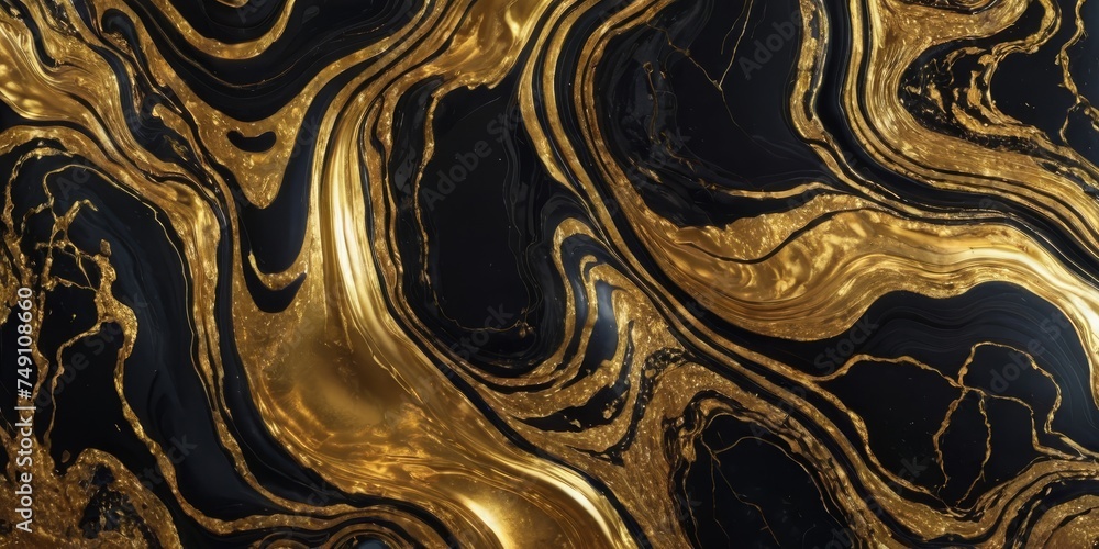 Big liquid black marble with gold textures. Luxury pattern, golden, fluid illustration. Abstract melted, golden, texture Big liquid black marble with gold textures. Luxury pattern, golden, fluid illustration. Abstract melted, golden, texture