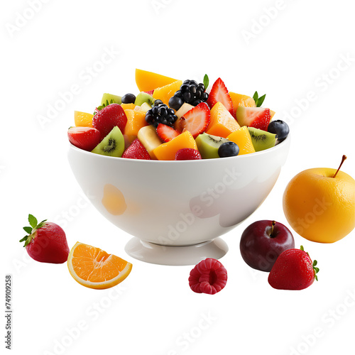 Fruit Salad image isolated on a transparent background PNG photo