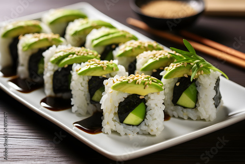 Indulging the palate with fresh Avocado Sushi – Mediterranean culinary delight at its finest