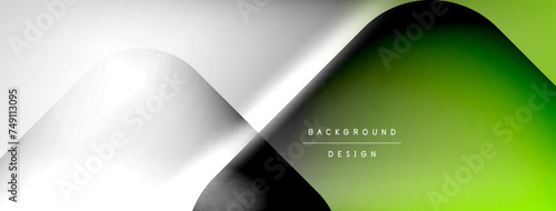 Shadow lines vector techno banner and light effects. Techno Illustration For Wallpaper, Banner, Background, Card, Book Illustration, landing page