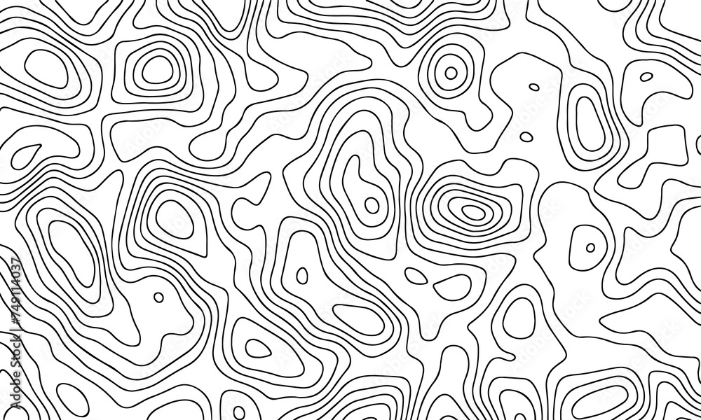 Vector pattern topographic map. Very suitable for mapping needs, background design, geology, geography, and so on.