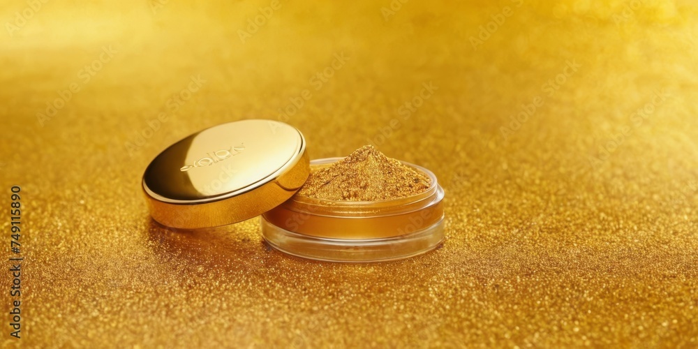 gold background for cosmetics product gold background for cosmetics product