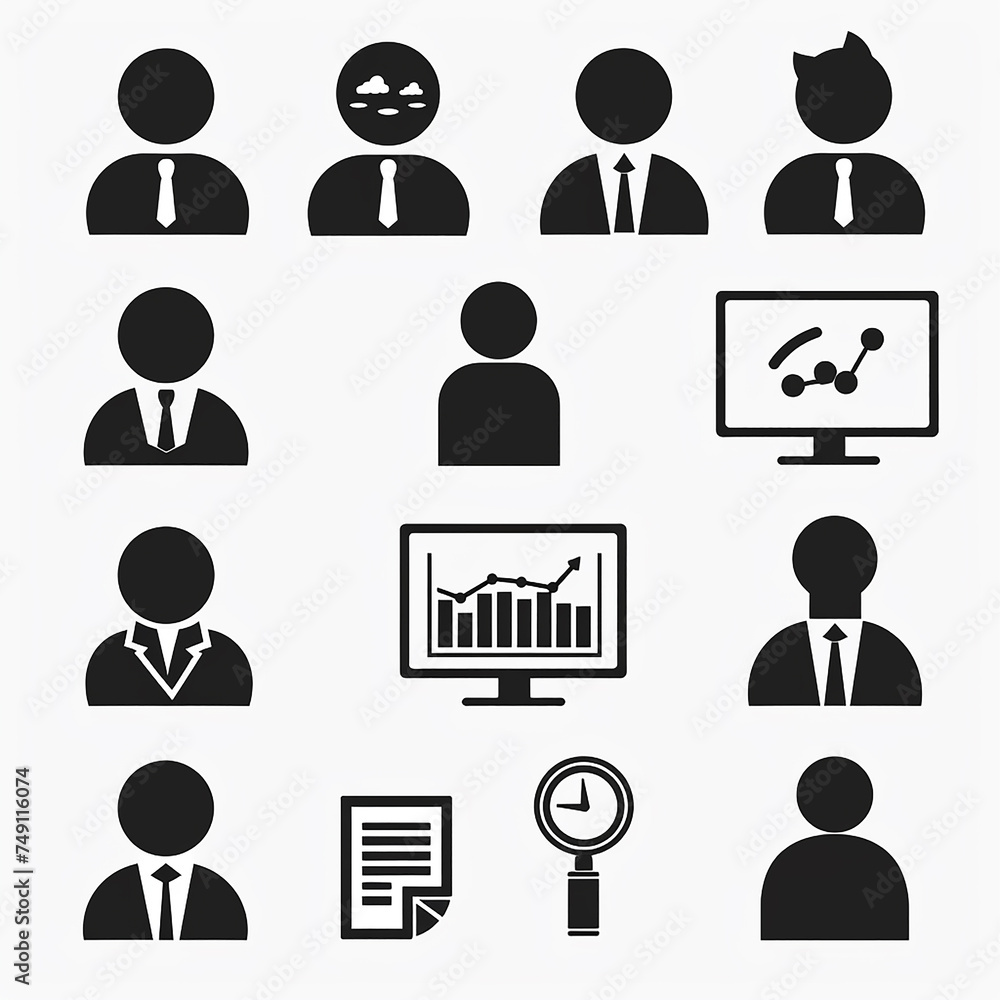 Free vector illustration of business concept Free vector illustration of business concept