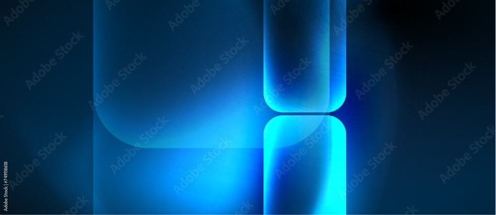 Neon glass shapes for your text or product presentation geometric background. Vector illustration For Wallpaper, Banner, Background, Card, Book Illustration, landing page Neon glass shapes for your text or product presentation geometric background. Vector illustration For Wallpaper, Banner, Background, Card, Book Illustration, landing page